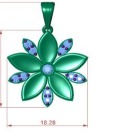 Alani Flower Design Diamond Pendant